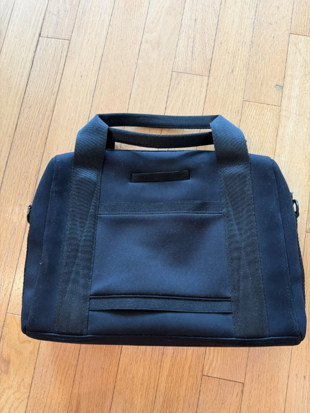 Dagne Dover Weston Laptop Bag- Neoprene- Black- Messenger Bag